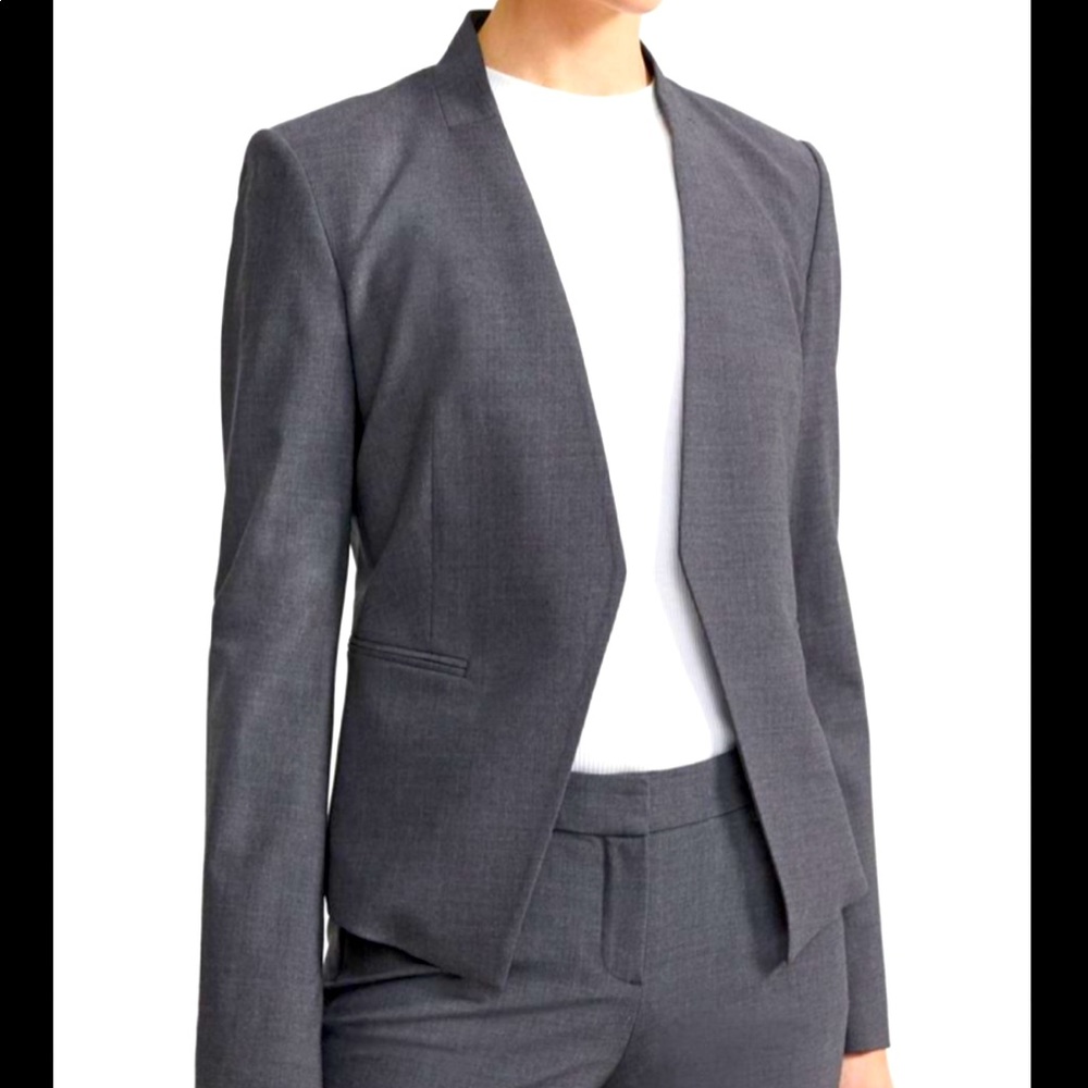 Theory charcoal blazer size 0